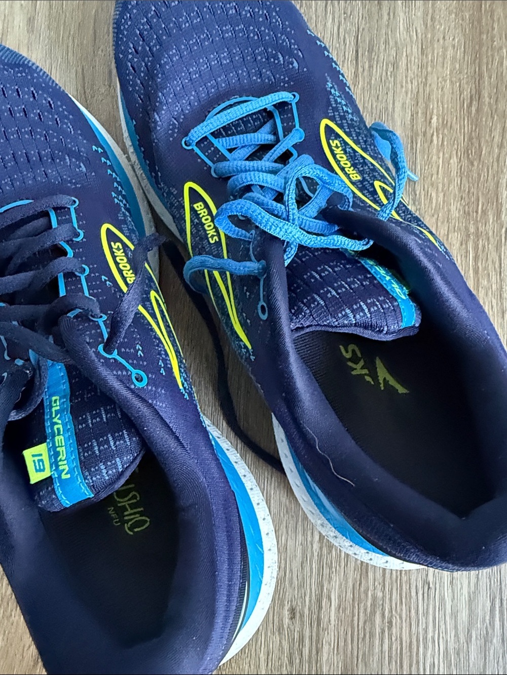 Brooks Glycerin 19 Men's Navy and Blue Running Shoes Size 11.5 - Picture 8 of 9